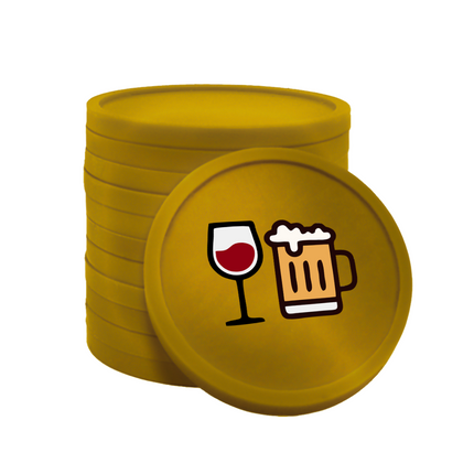 Beer and wine tokens Ø29mm – 100 pcs