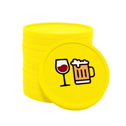 Beer and wine tokens Ø29mm – 100 pcs