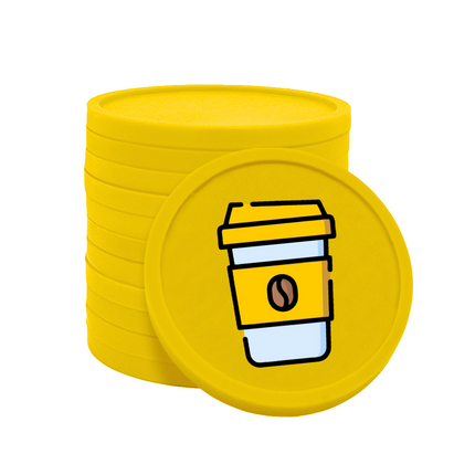 Coffee to go tokens Ø29mm – 100 pcs
