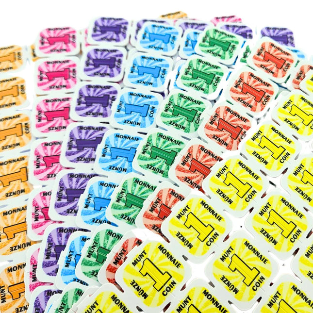 Plastic break-off tokens - 1000 pcs