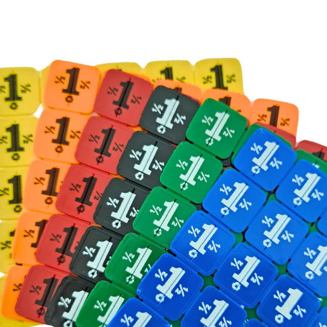 Recycled plastic break-off tokens – 1000 pcs