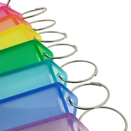 Large flip-open key tags 60 x 27 mm – 100 pcs