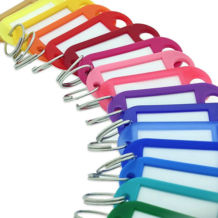 Plastic key tag with label window 55 x 22 mm – 100 pcs