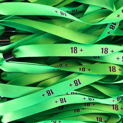 18+ fabric wristband - 100 pcs