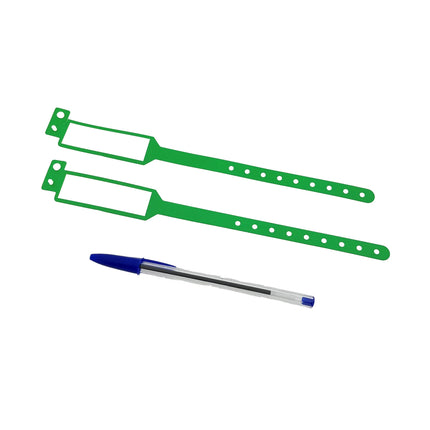 Writable plastic wristbands - 100 pcs