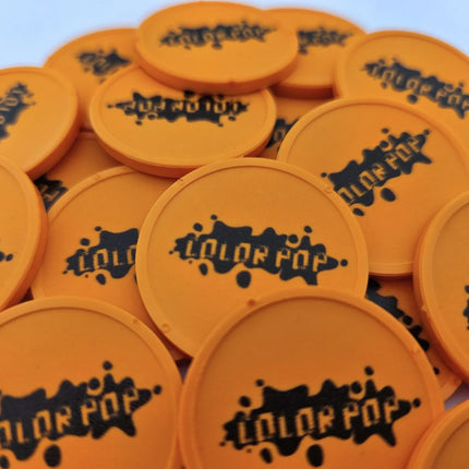 Custom biodegradable tokens Ø29mm – 100 pcs