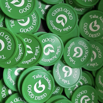 Custom printed plastic tokens Ø29mm – 100 pcs