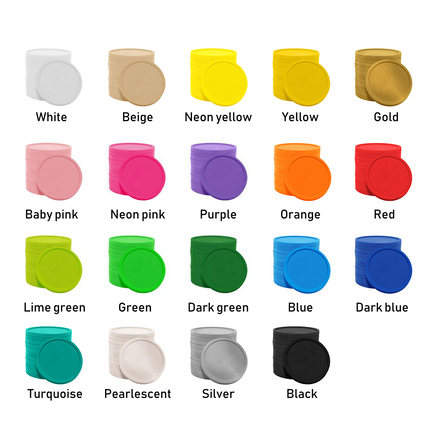 Custom printed plastic tokens Ø29mm – 100 pcs