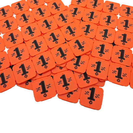 Recycled plastic break-off tokens – 1000 pcs