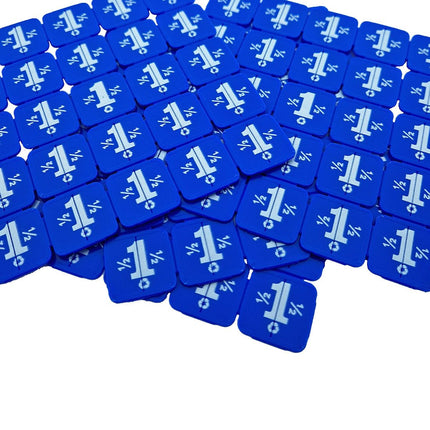 Recycled plastic break-off tokens – 1000 pcs