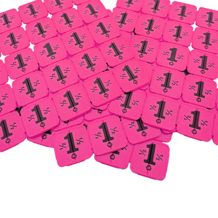 Recycled plastic break-off tokens – 1000 pcs