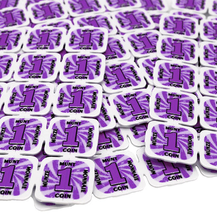 Plastic break-off tokens - 1000 pcs