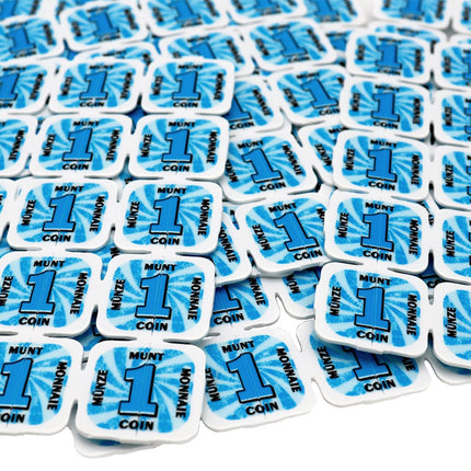 Plastic break-off tokens - 1000 pcs