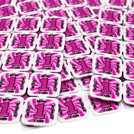 Plastic break-off tokens - 1000 pcs