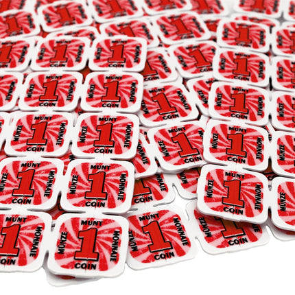 Plastic break-off tokens - 1000 pcs