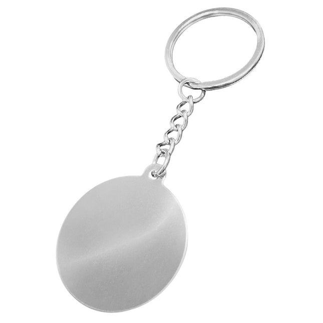 Blank stainless steel keychain - 1 pc