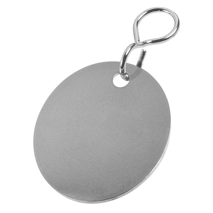 Blank stainless steel key tags - 1 pc