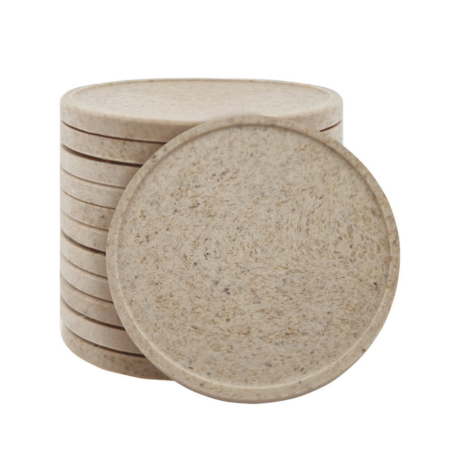 Blank wood fiber token Ø35mm - 100 pcs