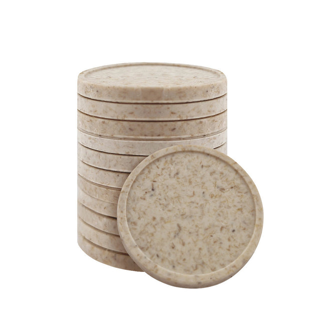 Blank wood fiber token Ø23mm - 100 pcs