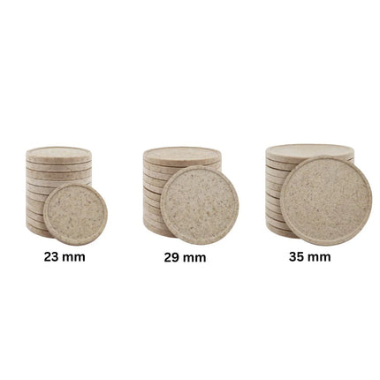 Blank wood fiber token Ø35mm - 100 pcs