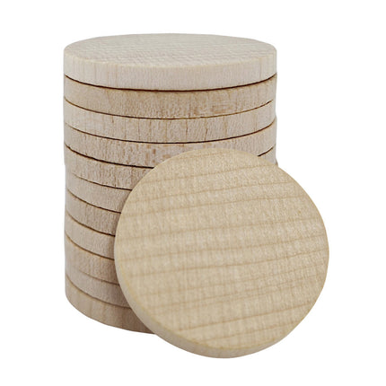 Blank wood token Ø29mm - 100 pc