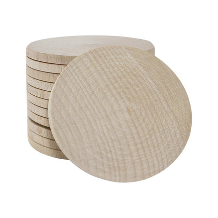 XXL Blank wood token Ø50mm - 100 pc