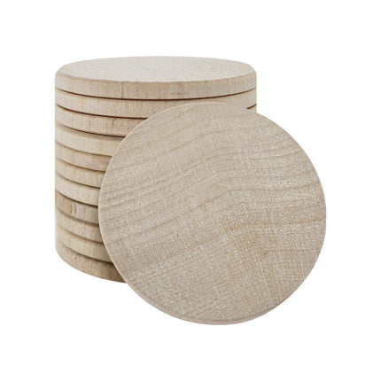 Blank wood token Ø37mm - 100 pcs
