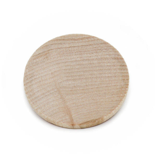 Blank wood token Ø37mm - 100 pcs