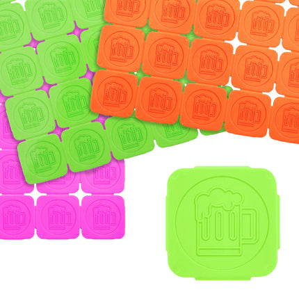 Fluorescent beer break-off tokens – 1000 pcs