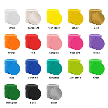 Custom embossed plastic tokens Ø29mm – 1000 pcs