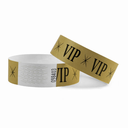 VIP paper Tyvek wristbands - 100 pcs