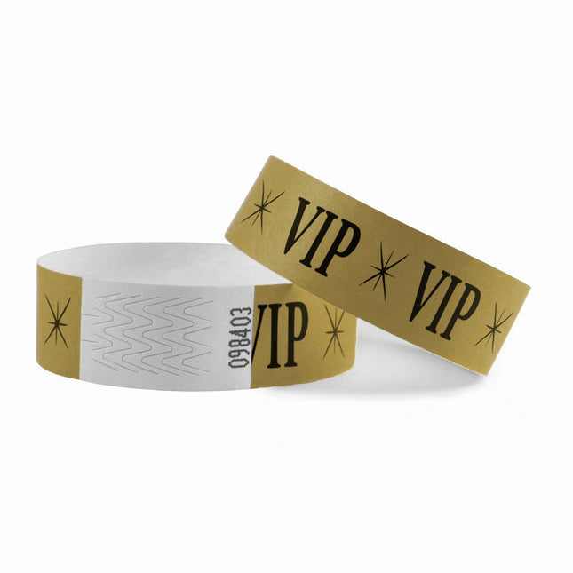 VIP paper Tyvek wristbands - 100 pcs