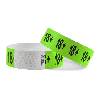 18+ Tyvek wristbands - 100 pcs