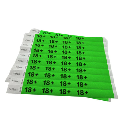 18+ Tyvek wristbands - 100 pcs