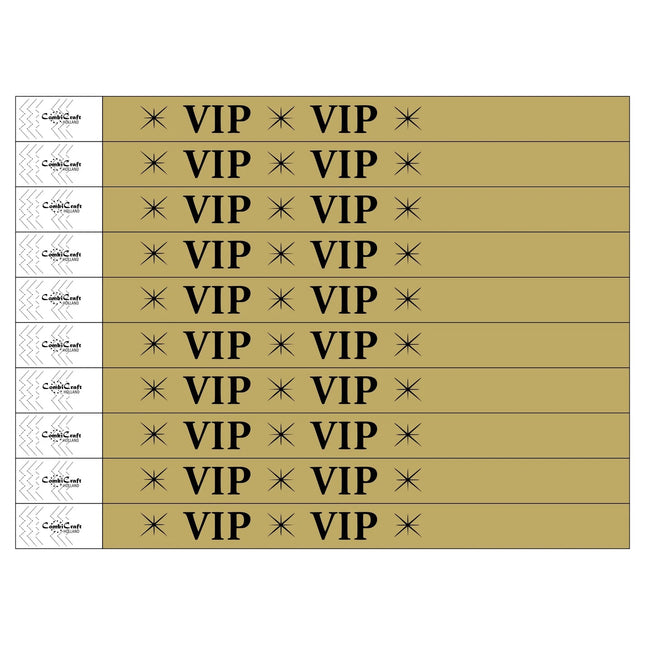 VIP paper Tyvek wristbands - 100 pcs