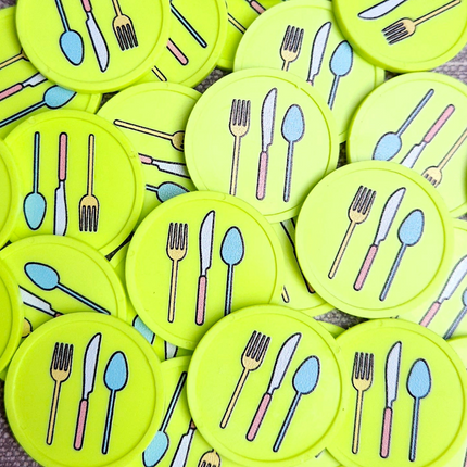Cutlery tokens Ø29mm – 100 pcs