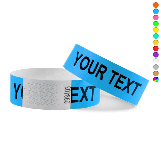 Custom text Tyrex wristbands- 100 pcs