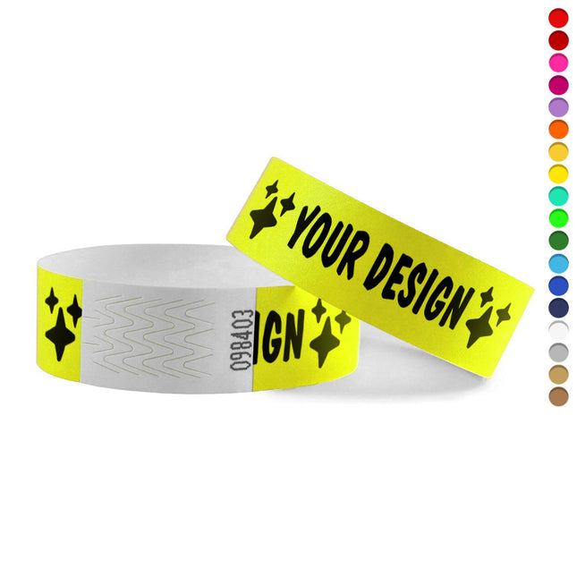 Personalized Tyvek wristbands - 1000 pcs