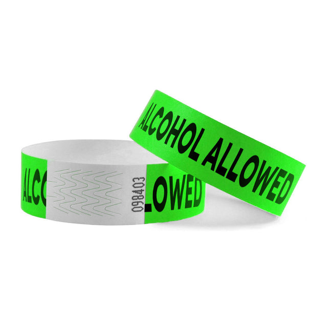 Alcohol allowed Tyrex wristbands - 100 pcs