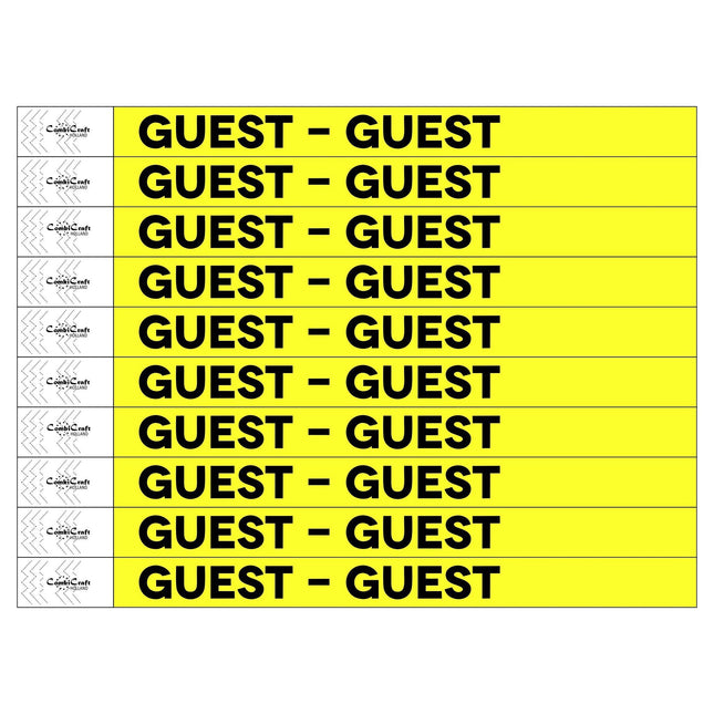 Guest Tyrex wristbands - 100 pcs