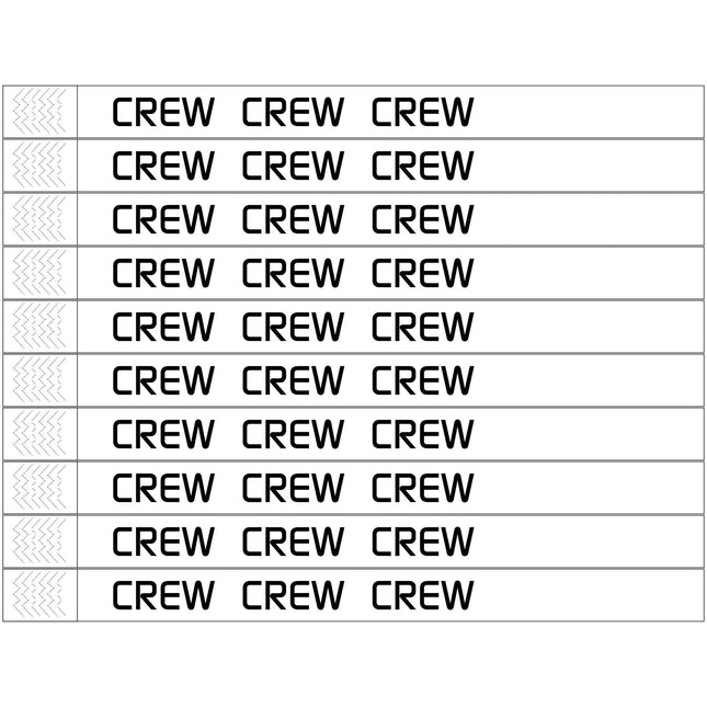 Crew Tyrex wristbands - 100 pcs