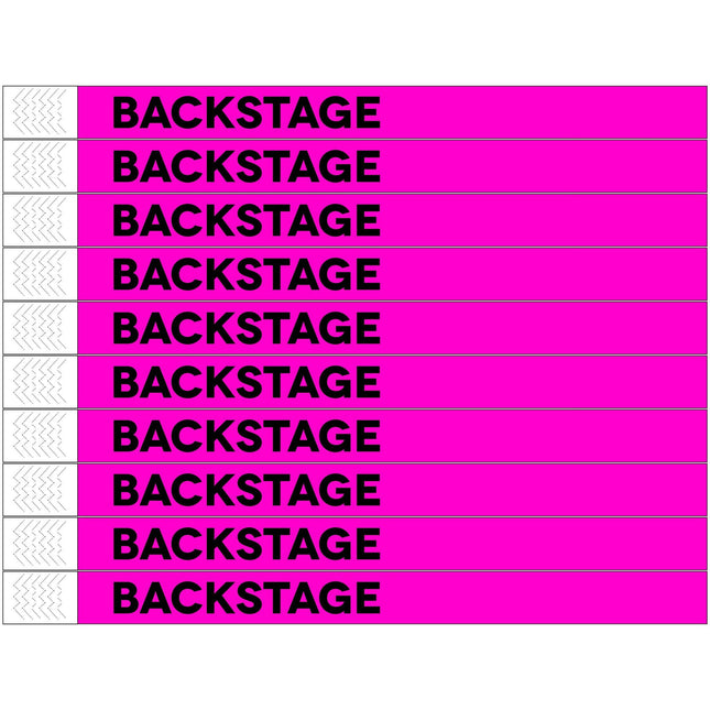 Backstage Tyrex wristbands - 100 pcs