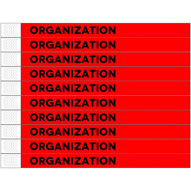 Organization Tyrex wristbands - 100 pcs