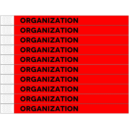 Organization Tyrex wristbands - 100 pcs