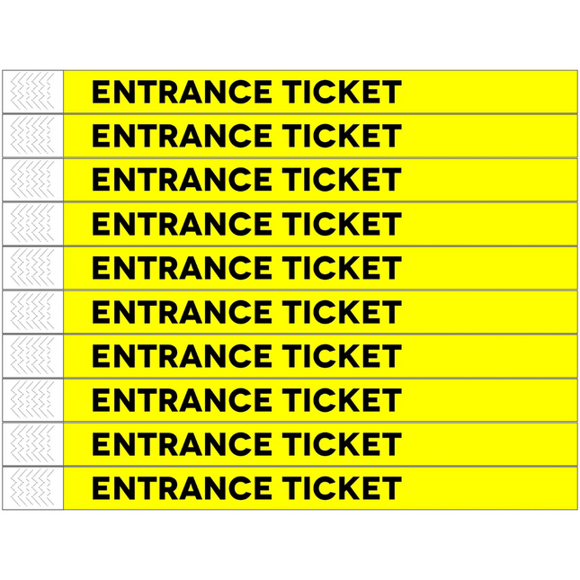 Entrance ticket Tyrex wristbands - 100 pcs