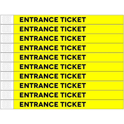 Entrance ticket Tyrex wristbands - 100 pcs