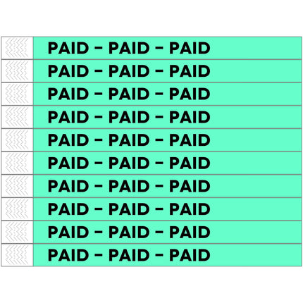 Paid Tyrex wristbands - 100 pcs