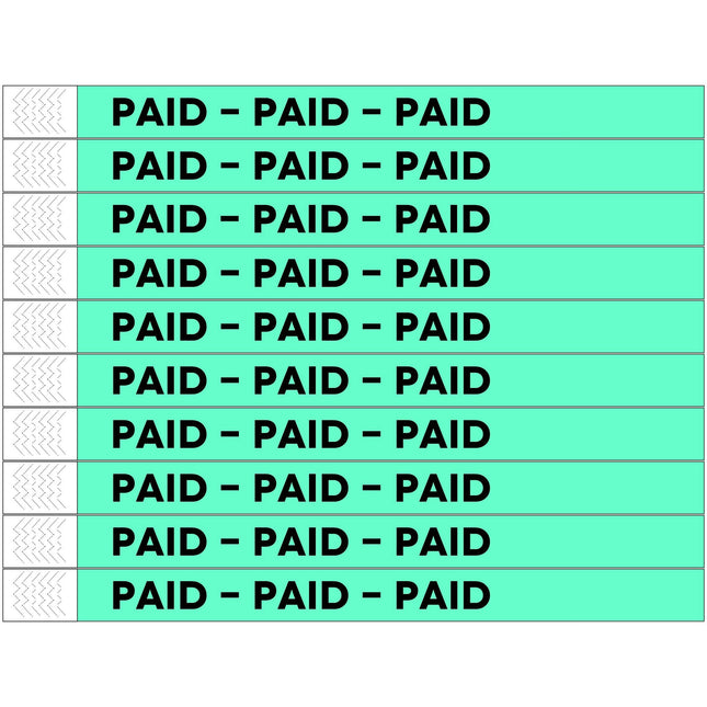 Paid Tyrex wristbands - 100 pcs