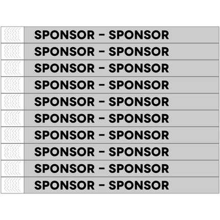 Sponsor Tyrex wristbands - 100 pcs