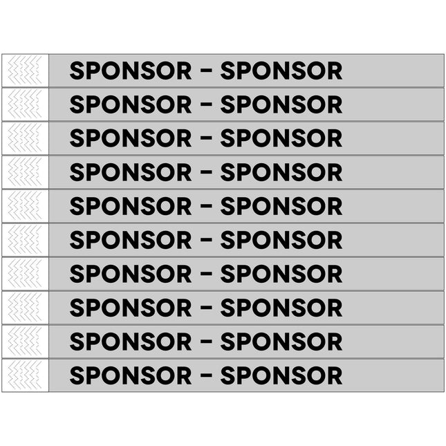 Sponsor Tyrex wristbands - 100 pcs